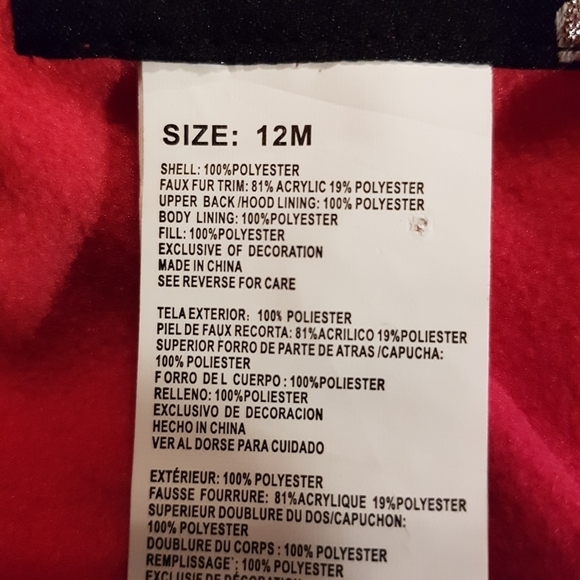 Rothchild girls size 12 months bright pink snowsuit NWT - Picture 5 of 8